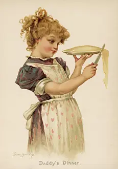 Neatly: GIRL CUTS PIE EDGE 1890