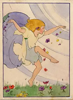 Amoung: Girl dancing among anemones