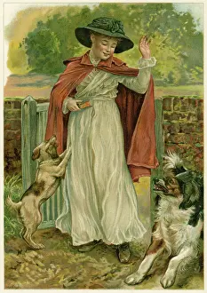 Enthusiastically: GIRL WITH TWO DOGS