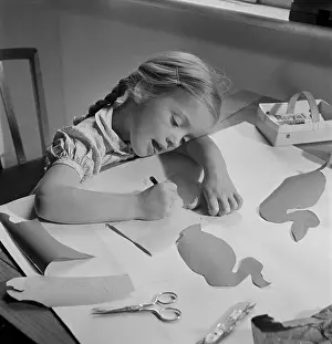 Girl drawing