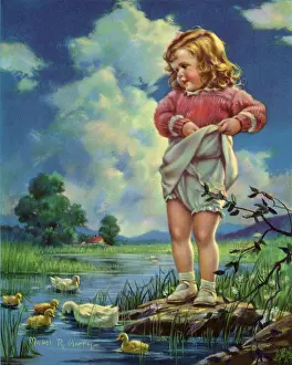 Rollins: Girl with Ducklings