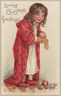 Empties: Girl empties her Xmas stocking