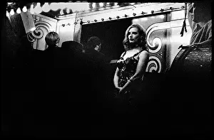 Girl at fairground attraction