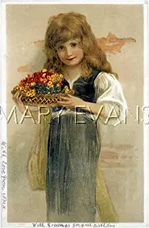 Brimming: GIRL WITH FLOWER BASKET