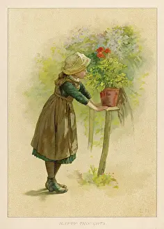Flowerpot: GIRL WITH FLOWERPOT 1889