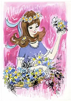 Caley: Girl with Flowers
