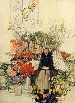 Betts: Girl With Flowers
