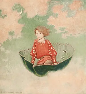 Jessie: Girl flying in Magic Leaf