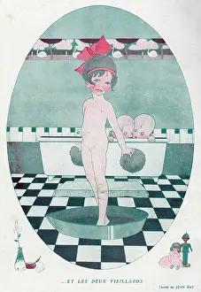 Lurk: GIRL IN FOOTBATH 1919