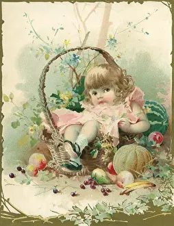 Pear: Girl in Fruit Basket