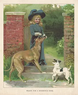 Peter & Dawn Cope Collection: Girl at the Garden Gate