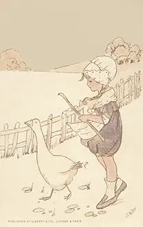 Hildmiller: Girl with goose