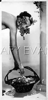 Pluck: GIRL & GRAPES IN BASKET