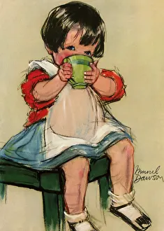 Hides: Girl with Green Cup