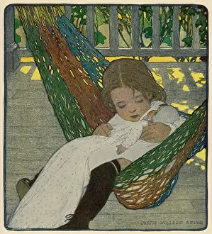 Cuddles: Girl in Hammock - Doll