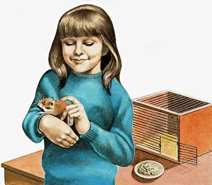 Hamster: A Girl and Her Hamster
