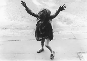 Handstand: Girl about to do handstand