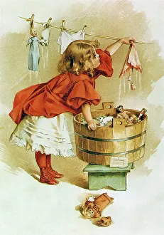 Soak: Girl Hangs Duds on Line