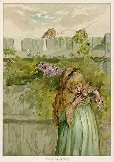 Encounters: GIRL HOLDING A DOVE