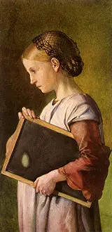 Instructing: Girl holding a Slate