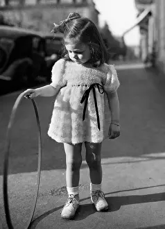 Hoop: GIRL WITH HOOP 1950S