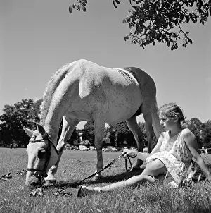 Roehampton: Girl and horse