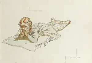 Pillow: Girl lying down