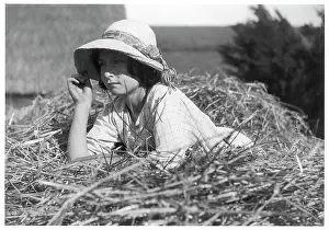 Dreamily: GIRL LYING ON HAYSTACK