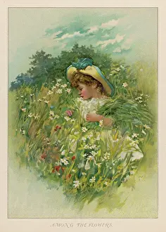 Cocked: GIRL IN A MEADOW 1889