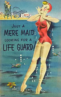 Tiptoe: A girl in need of rescue - Comic Postcard
