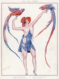Noisy: GIRL WITH PARROTS