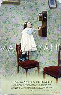 C1908: GIRL ON PHONE C1908
