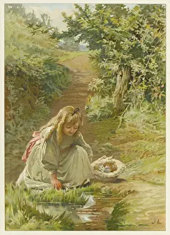 Picks: GIRL PICKING FLOWERS