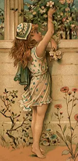 Blossoming: Girl Picking Flowers