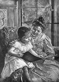 Approximate: GIRL AND PICTUREBOOK