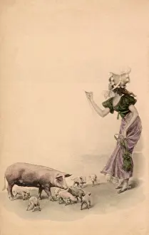 Piglets: Girl, Pig and Piglets