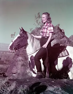 Pinto: Girl With Pinto Horse