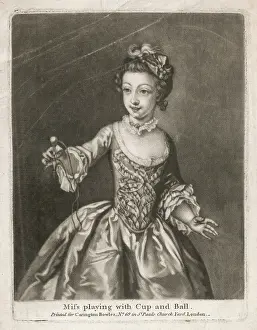Dainty: Girl Plays Cup and Ball