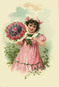 Sealed: Girl with Posy and Envelope