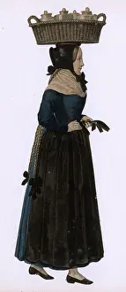 C1850: GIRL WITH POTS C1850