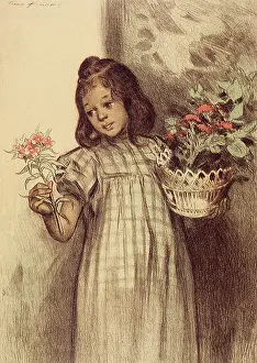 Sprig: Girl with Potted Plant