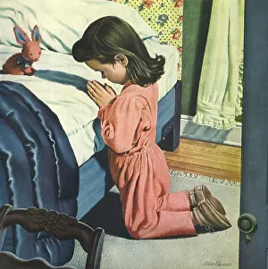 Chore: Girl Prays by Bed