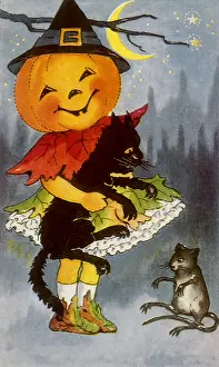Pumpkin: Girl with Pumpkin Head