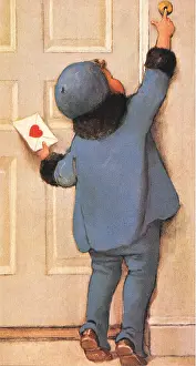 Doorbell: Girl Reaching For Bell