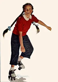 Playtime: Girl Roller Skating