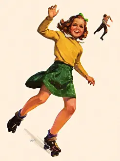 Rollerskates: Girl on Rollerskates