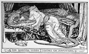 Soothes: GIRL & SERPENT IN BED