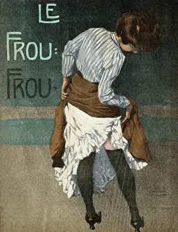 Saucy: GIRL SHOWS A LEG 1908