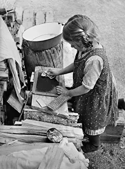 Slate: Girl with slate