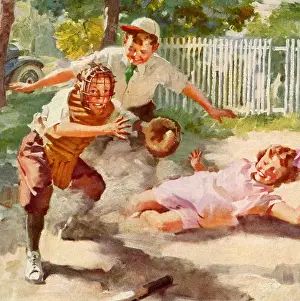 Sliding: Girl Sliding Home